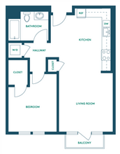 1Bed/1Bath E - Signature 202 202 floor plan